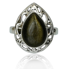 STERLING SILVER RING WITH GEMSTONE EXPORTER