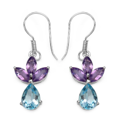 SILVER EARRING WITH GEMSTONE SUPPLIER