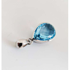 Blur Topaz Pendant 925 Sterling Silver Wholesaler