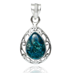 STERLING SILVER PENDANTS WITH AZURITE GEMSTONE WHOLESALER