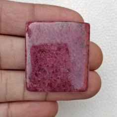 Natural Rhodonite Square Shape Jewellery Making Cabochone Stone Exporter