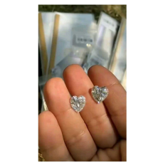 Love with this beautiful Heart shape Moissanite diamond pairs Exporter