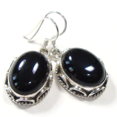 Ebay Sterling Silver Earrings Wholesale Black Color Jewelry Supplier