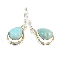 925 Sterling Silver Larimar Earrings Supplier