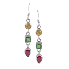 Multi Color Stone Earrings jewelry Supplier