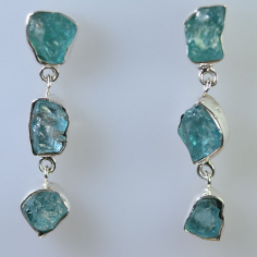 Indian Jewelry 925 Sterling Silver Apatite Stone Women Earring Supplier