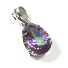 925 Silver Jewelry Mystic Topaz Pendant Exporter