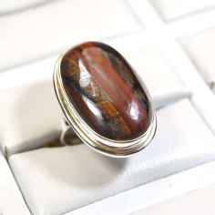 925 Sterling Silver Ring Iron Tiger Gemstone Manufcturer