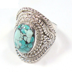 Silver Ring Tibetan Turquoise Ring Exporter
