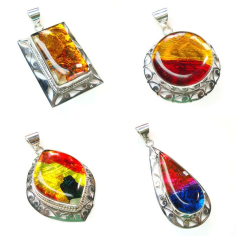 Dichroic glass fashion pendant Manufacturer