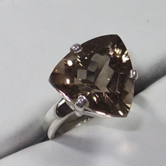 Smoky Quartz Sterling Silver ring Supplier