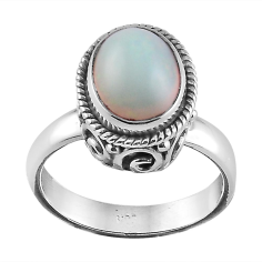Natural Ethiopian Opal Stone Rings Supplier