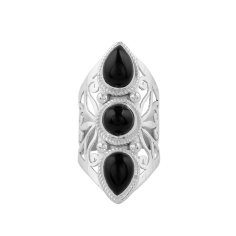 Pure silver handmade bohemian finger ring Supplier