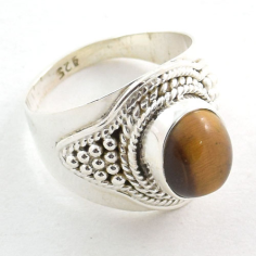Tiger EYE Ring Silver  Jewelry Supplier