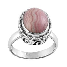 Wholesale jewelry with rhodochrosite gemstone ring