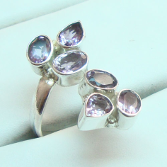 Amethyst Silver Rings 925 Sterling Silver Rings  Manufacturer