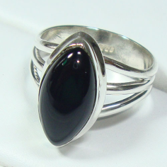 925 Sterling Silver Handmade Black Onyx Ring Exporter