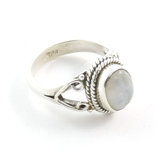 925 Sterling Silver Green Peridot Gemstone Ring Supplier
