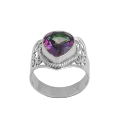 925 Sterling Silver Mystic Topaz Rings Manufacturer