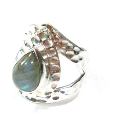 925 Sterling Silver Labradorite Stone Finger ring Supplier