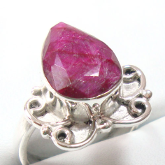 Ruby Stone Jewelry 925 Silver Ring  Supplier