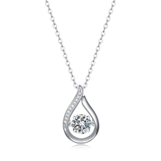 S925 18K Moissanite Pendant Necklace Wholesaler