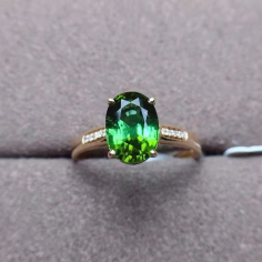 2.3ct Genuine tourmaline rings Supplier