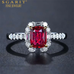 Pigeon blood red unheated natural ruby ring Exporter