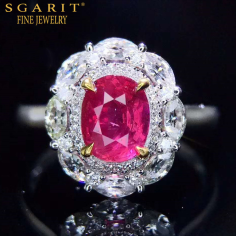 Pinkish red unheated ruby natural stone ring Exporter