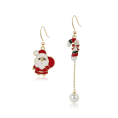 Fashion gold earrings santa claus shaped earrings Manufacturer