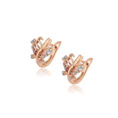 Arrival rose gold color butterfly stud earrings Supplier