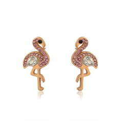 Stainless steel jewelry animals rose gold color stud earrings Exporter