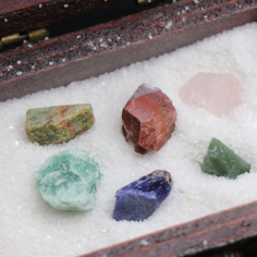 Natural Rock Minerals Kit 20 Types Of Stones Beads Wholesaler