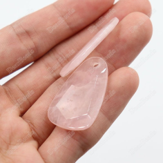 Rose Quartz Stone Crystal Charms Pendants For Earrings Wholesaler