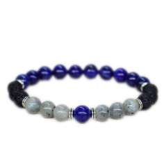 Lapis lazuli Men bracelet Reiki heal bracelet Supplier