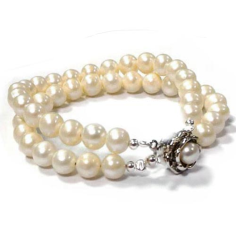 Fresh water pearl bead two row bracelet Exporter