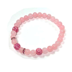 Natural rose quartz wholesale gemstone bracelets Exporter