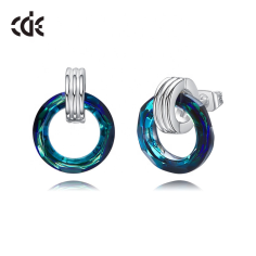 Nice Branded Crystal Circle Cercei Earring Girls Exporter