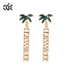 Custom Settings Beach Tree Gold Women Earing Exporter