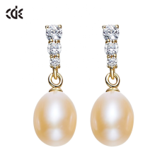 New Latest Fashion Jewelry Earring Designs Pearl Earrings Exporter