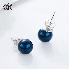 Wholesale Latest Factory Price Stud Sterling Silver Pearl Earring