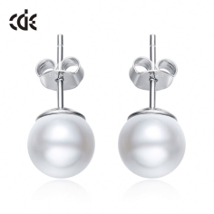 Wholesale Hot Sale Fresh Water Pearl Sterling Silver Stud Earring