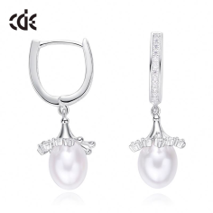 Wholesale Custom Design Women Flower Earring Designs Pearl Earrings