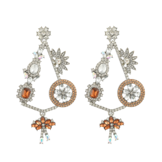 Rhinestone Long Earrings Wholesaler