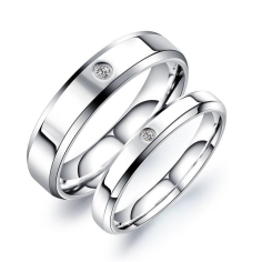 Letter Stainless Steel Lover's Ring Set Wholesaler