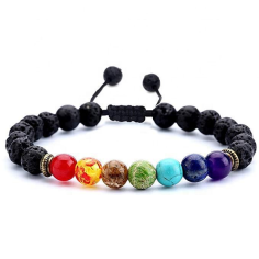 Top Sale Stones Volcanic Lava Mala Meditation Energy Bracelets Supplier