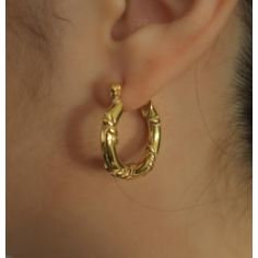 Stainless steel Round Metal Drop Earrings Supplier
