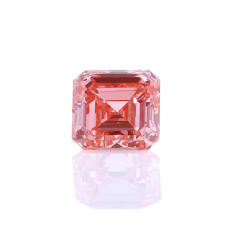 Excellent cutting Fancy color 3.05ct Pink Asscher CVD Lab Diamond Exporter