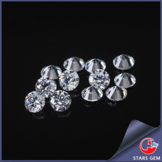 Cubic zirconia ready to ship white cz loose stone 1.2mm cz Supplier
