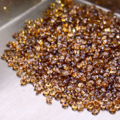 Wholesale CZ Loose round 1.5mm coffee cubic zirconia stones